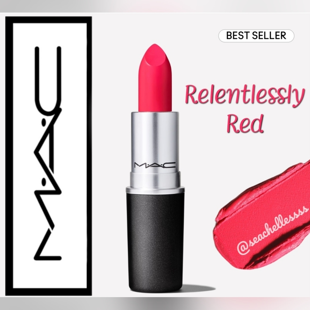 Mac Cosmetics Retro Matte Lipstick | Relentless Red Coral Pink | Brand New